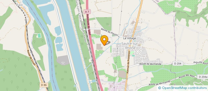 localisation de l'entreprise MONSIEUR RAOUL SERRE  SAULCE-SUR-RHONE