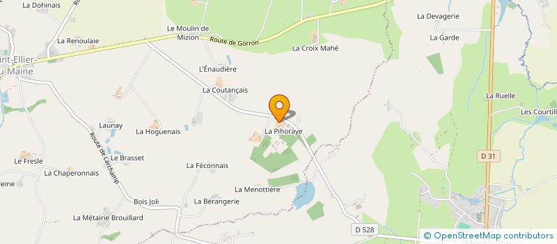 localisation de l'entreprise MONSIEUR RAOUL TERRASSON DE SENEVAS  SAINT-ELLIER-DU-MAINE