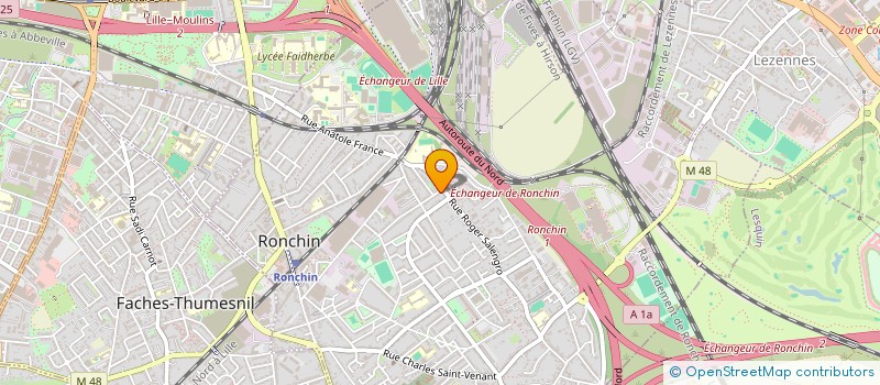 localisation de l'entreprise MONSIEUR RAOUL TREDEZ  RONCHIN