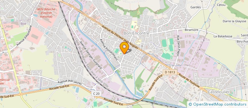 localisation de l'entreprise MONSIEUR RAOUL TREMON  BOE