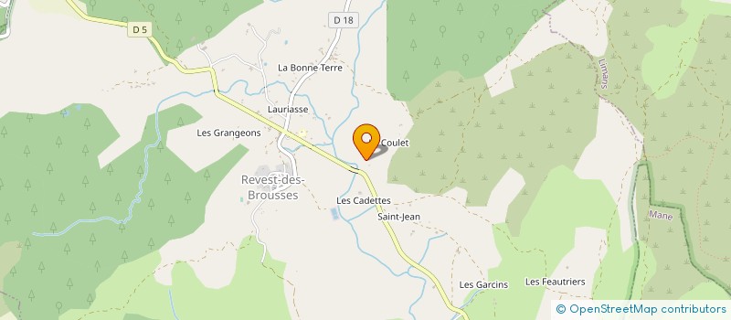 localisation de l'entreprise MONSIEUR RAOULT BONNEFOY  REDORTIERS