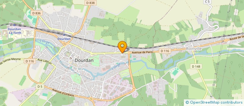 localisation de l'entreprise MONSIEUR RAPAHEL ROLLAND à DOURDAN