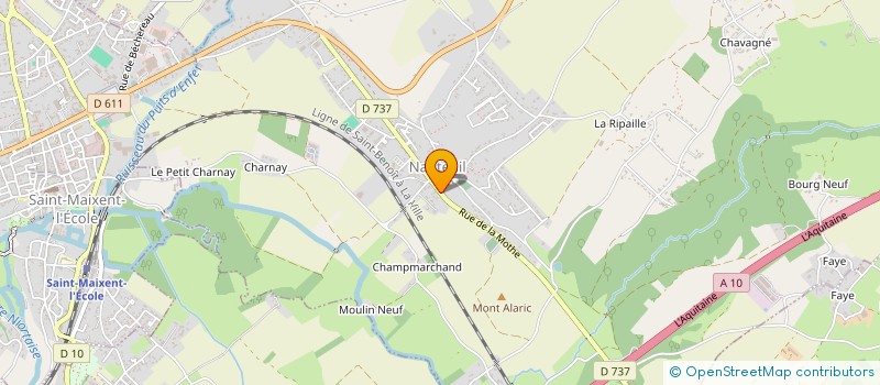 localisation de l'entreprise MONSIEUR RAPHAEL ALBERT  NANTEUIL