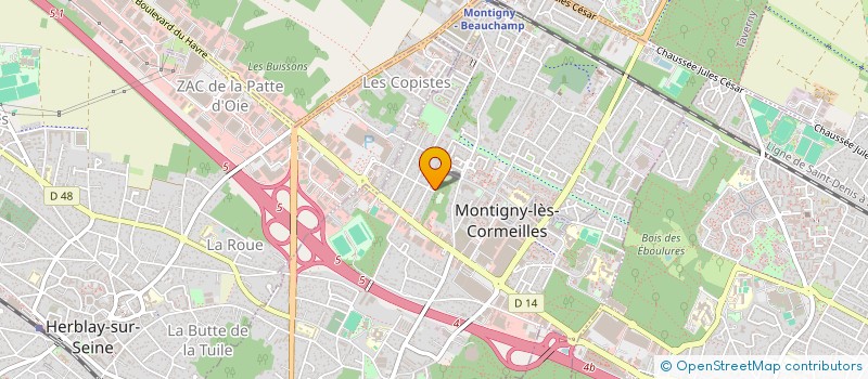 localisation de l'entreprise MONSIEUR RAPHAEL ALVES DE BARROS  MONTIGNY-LES-CORMEILLES