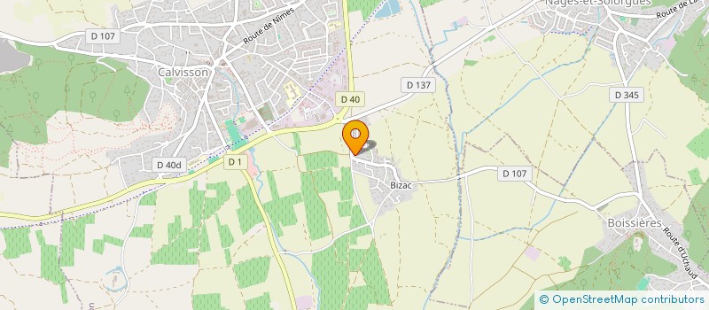 localisation de l'entreprise MONSIEUR RAPHAEL ASTIER  CALVISSON