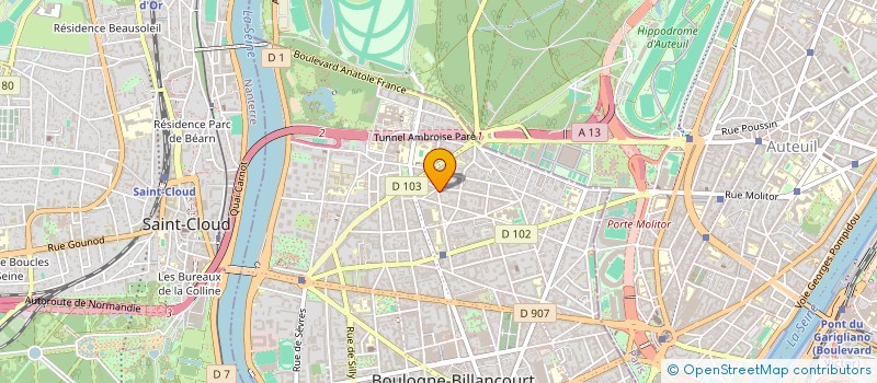 localisation de l'entreprise MONSIEUR RAPHAEL ATTALI  BOULOGNE-BILLANCOURT
