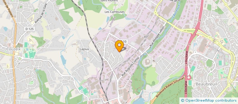 localisation de l'entreprise MONSIEUR RAPHAEL AUDUSSEAU à LIMOGES