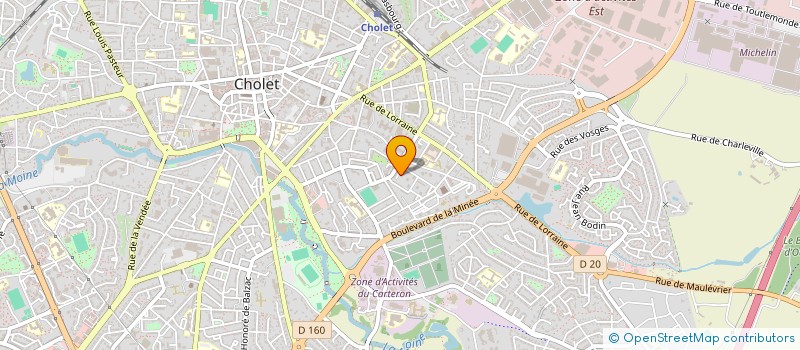 localisation de l'entreprise MONSIEUR RAPHAEL AUVINET  CHOLET