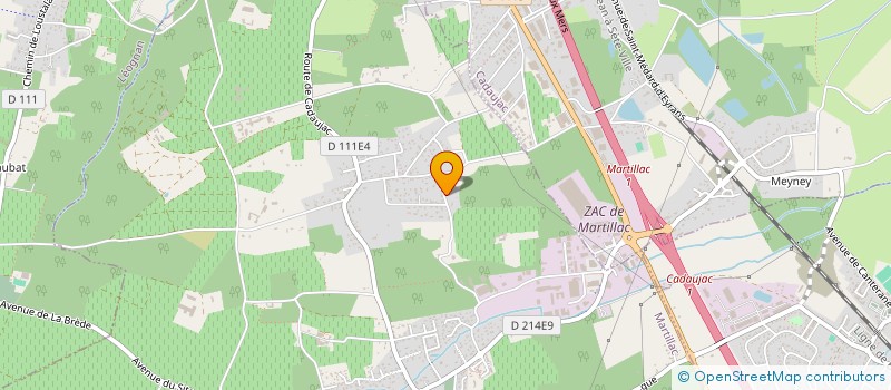 localisation de l'entreprise MONSIEUR RAPHAEL BADURAUX  MARTILLAC