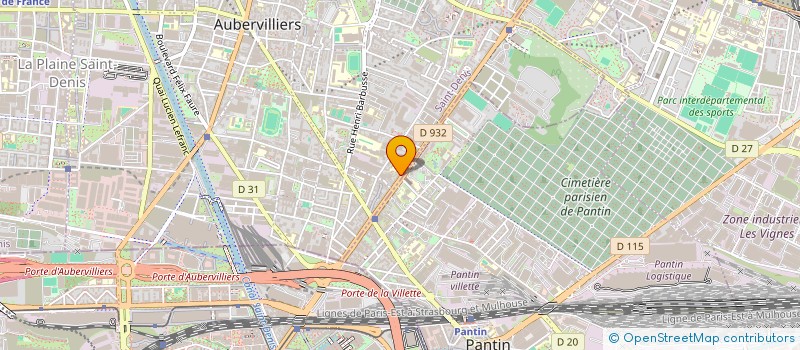 localisation de l'entreprise MONSIEUR RAPHAEL BALENSKI  AUBERVILLIERS