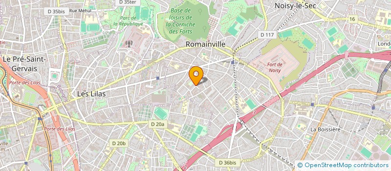 localisation de l'entreprise MONSIEUR RAPHAEL BALTAIAN à ROMAINVILLE