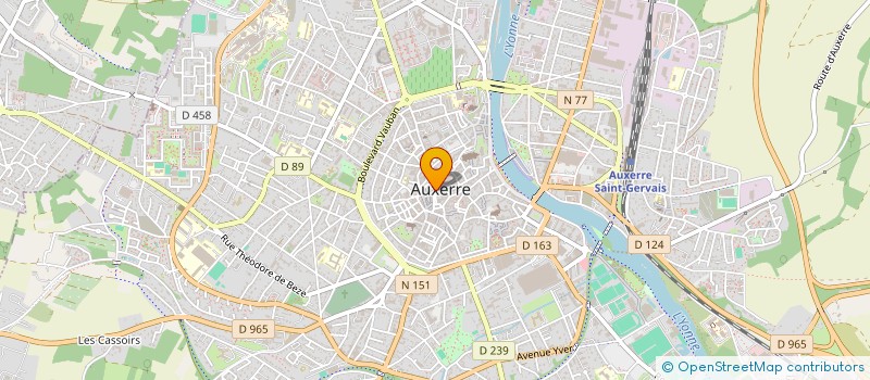localisation de l'entreprise MONSIEUR RAPHAEL BANDELLONI à AUXERRE