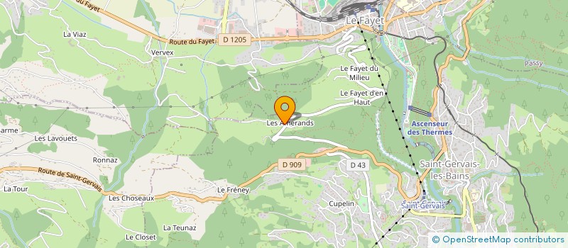 localisation de l'entreprise MONSIEUR RAPHAEL BANOS  SAINT-GERVAIS-LES-BAINS