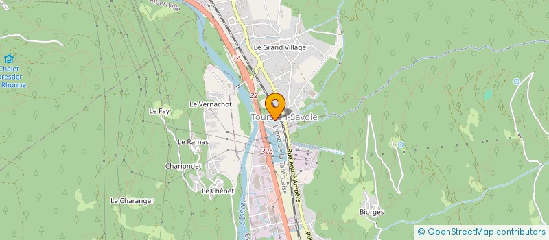 localisation de l'entreprise MONSIEUR RAPHAEL BAU  TOURS-EN-SAVOIE