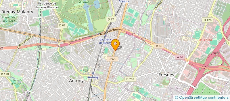 localisation de l'entreprise MONSIEUR RAPHAEL BAUDRY à ANTONY