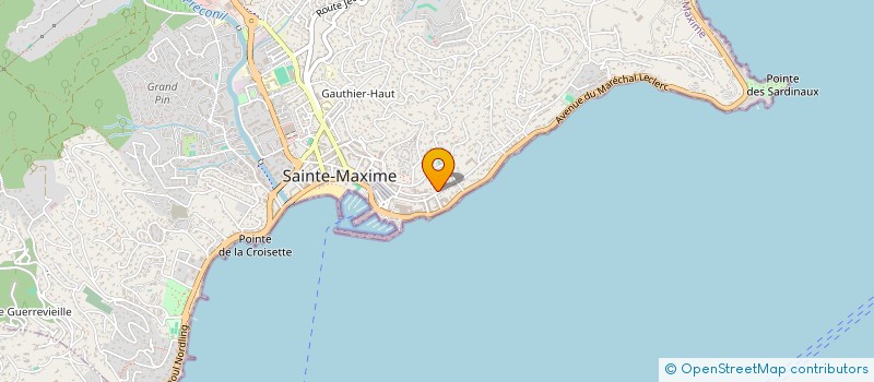 localisation de l'entreprise MONSIEUR RAPHAEL BAUX à SAINTE-MAXIME