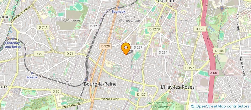 localisation de l'entreprise MONSIEUR RAPHAEL BELLEC à BOURG-LA-REINE