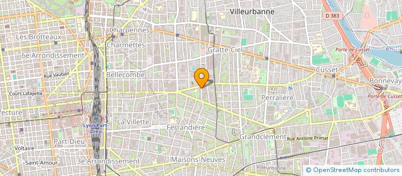 localisation de l'entreprise MONSIEUR RAPHAEL BEN SADOUN  VILLEURBANNE