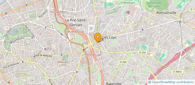 localisation de l'entreprise MONSIEUR RAPHAEL BENHAROUS à LES LILAS