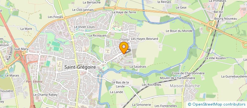 localisation de l'entreprise MONSIEUR RAPHAEL BENOIST  SAINT-GREGOIRE