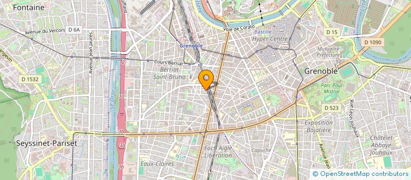 localisation de l'entreprise MONSIEUR RAPHAEL BERARD  GRENOBLE