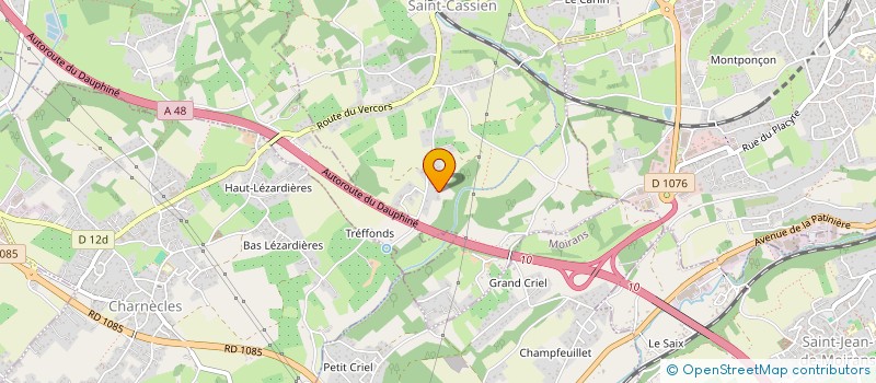 localisation de l'entreprise MONSIEUR RAPHAEL BERTHET  SAINT-CASSIEN