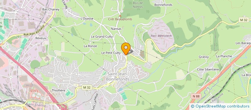 localisation de l'entreprise MONSIEUR RAPHAEL BIFFAUD  SAINT-JEAN-BONNEFONDS