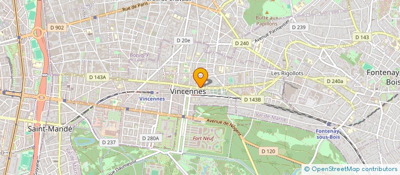 localisation de l'entreprise MONSIEUR RAPHAEL BIJAOUI  VINCENNES