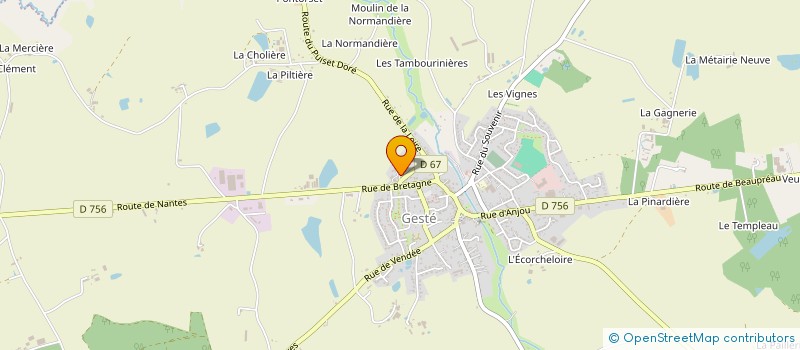 localisation de l'entreprise MONSIEUR RAPHAEL BIROT  BEAUPREAU-EN-MAUGES