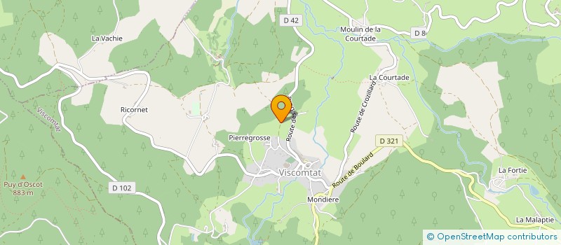 localisation de l'entreprise MONSIEUR RAPHAEL BISSON  VISCOMTAT