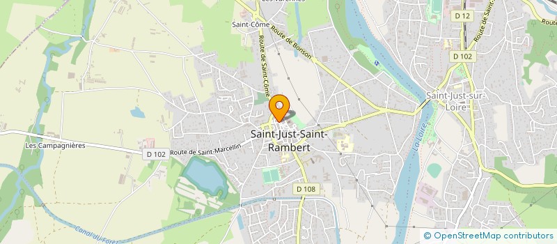 localisation de l'entreprise MONSIEUR RAPHAEL BOINON à SAINT-JUST-SAINT-RAMBERT