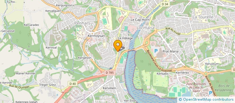 localisation de l'entreprise MONSIEUR RAPHAEL BOISDUR à QUIMPER