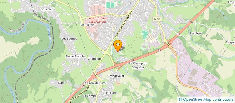 localisation de l'entreprise MONSIEUR RAPHAEL BONNET  YSSINGEAUX