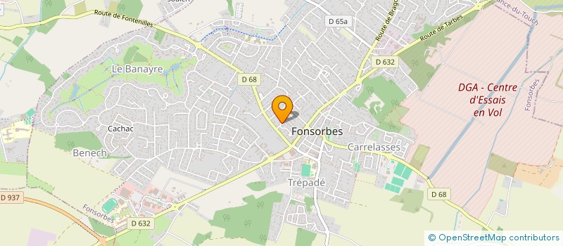 localisation de l'entreprise MONSIEUR RAPHAEL BONNET  FONSORBES