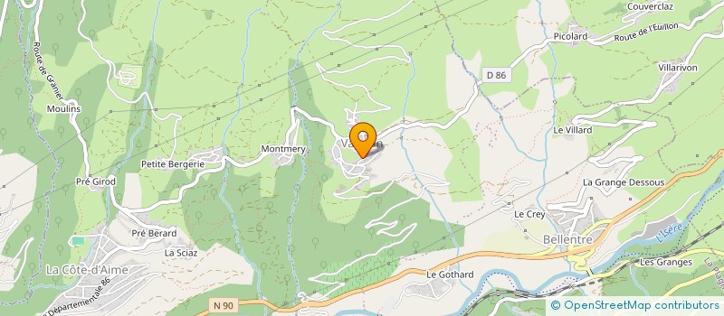 localisation de l'entreprise MONSIEUR RAPHAEL BONNEVIE  LA PLAGNE TARENTAISE