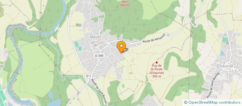 localisation de l'entreprise MONSIEUR RAPHAEL BORGES  MUR-SUR-ALLIER