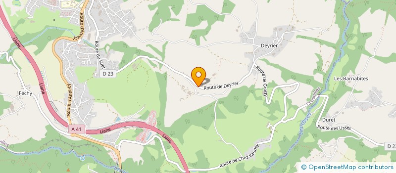 localisation de l'entreprise MONSIEUR RAPHAEL BOUCHET  CRUSEILLES