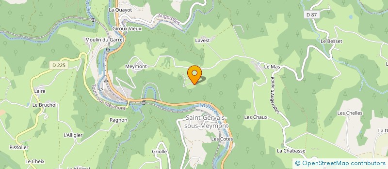 localisation de l'entreprise MONSIEUR RAPHAEL BOUCHEX BELLOMIE  LE BRUGERON