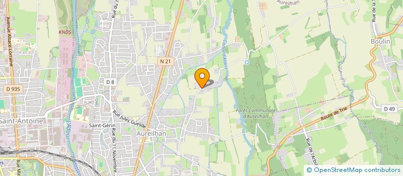 localisation de l'entreprise MONSIEUR RAPHAEL BOUCHONNET  AUREILHAN