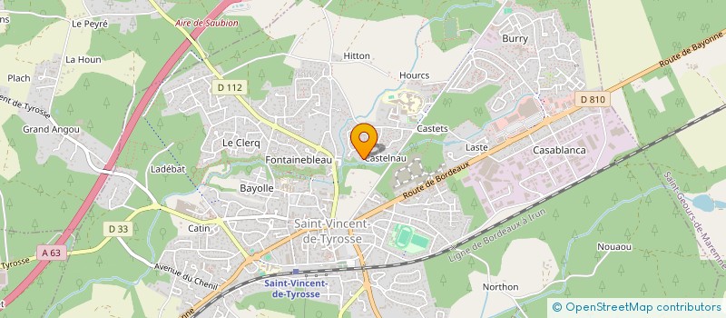 localisation de l'entreprise MONSIEUR RAPHAEL BOUDINE  SAINT-VINCENT-DE-TYROSSE