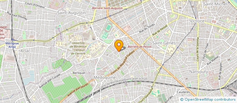 localisation de l'entreprise MONSIEUR RAPHAEL BOURGOIN  BORDEAUX