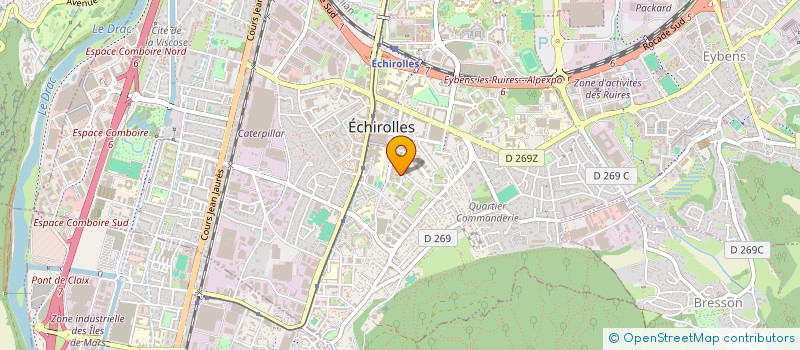 localisation de l'entreprise MONSIEUR RAPHAEL BOURIAU  ECHIROLLES