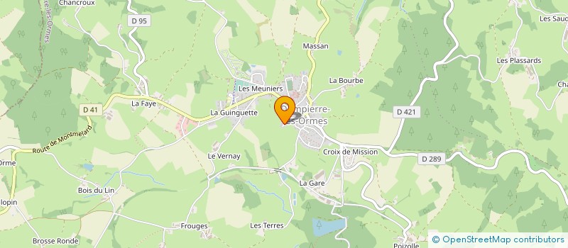 localisation de l'entreprise MONSIEUR RAPHAEL BRICE  DOMPIERRE-LES-ORMES