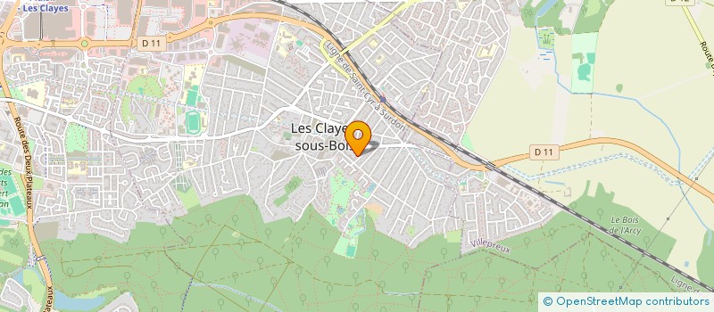 localisation de l'entreprise MONSIEUR RAPHAEL BRIS-LAROCHE  LES CLAYES-SOUS-BOIS