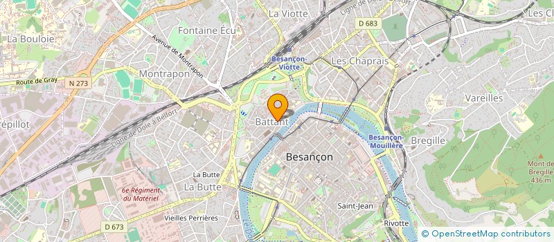 localisation de l'entreprise MONSIEUR RAPHAEL BROUSSE  BESANCON
