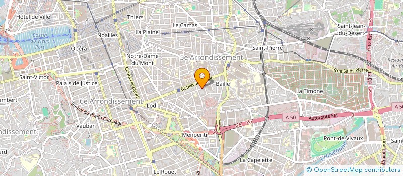 localisation de l'entreprise MONSIEUR RAPHAEL BRUNET  MARSEILLE