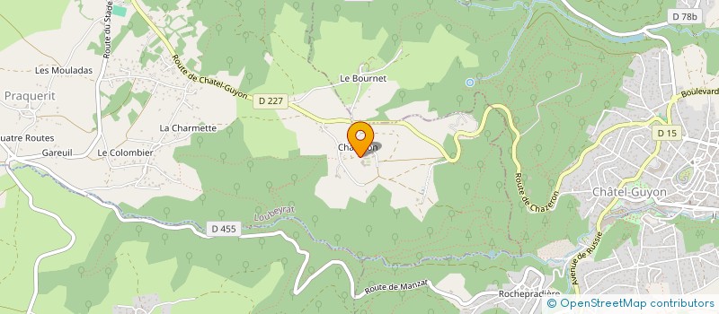 localisation de l'entreprise MONSIEUR RAPHAEL BRUNY  LOUBEYRAT