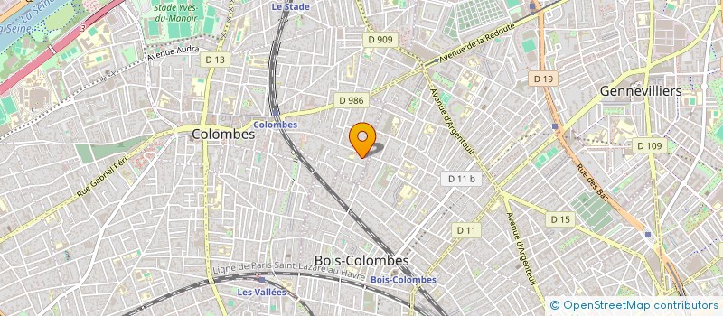 localisation de l'entreprise MONSIEUR RAPHAEL BUONO  COLOMBES