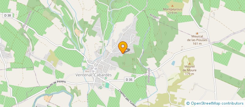 localisation de l'entreprise MONSIEUR RAPHAEL BURRI  VENTENAC-CABARDES