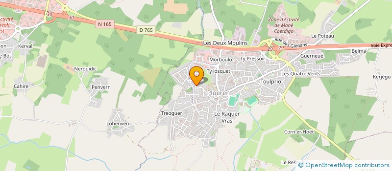 localisation de l'entreprise MONSIEUR RAPHAEL CABEZAS LE THIEC  PLOEREN